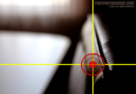 Beautiful abstract photo of a leather chair and table.  Part of a photo composition tutorial by FreePhotoCourse.com; © 2012, all rights reserved.